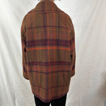 Acne Studios Coffee & Merlot Check Wool & Cashmere Jacket XXS/XS/S/M