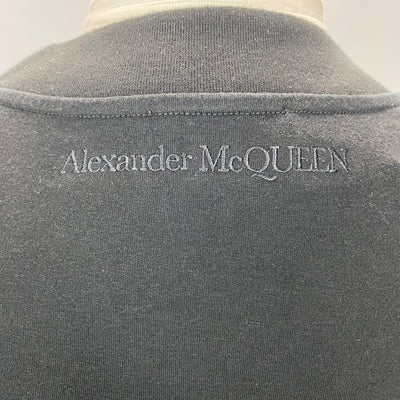 Alexander McQueen £620 Black Jersey Puff Sleeve Top XS