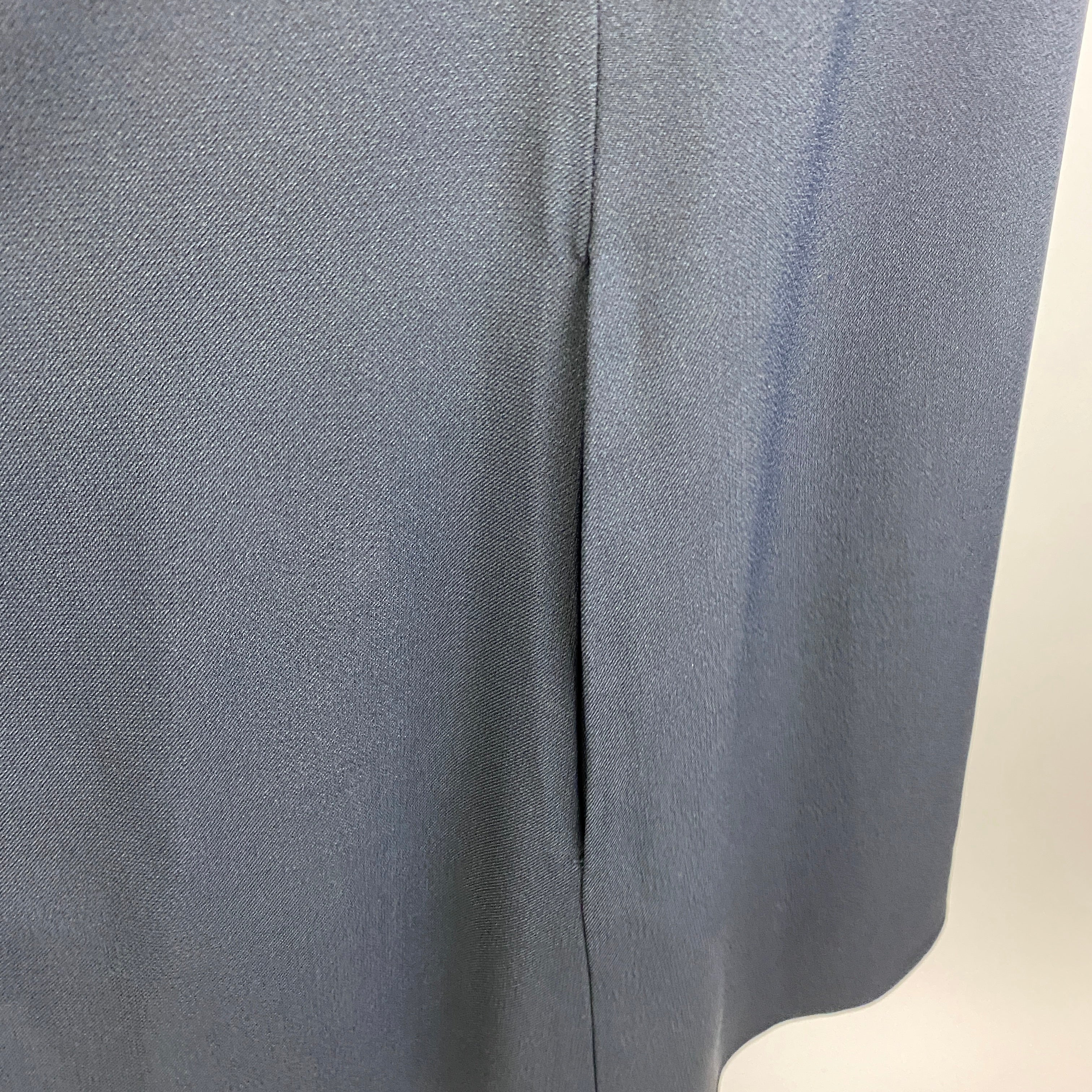 Chloe New Navy Crepe Shoestring Neck Tunic Dress L