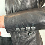 Veronica Beard Brand New $1295 Black Lambskin Leather Shanti Jacket XXS
