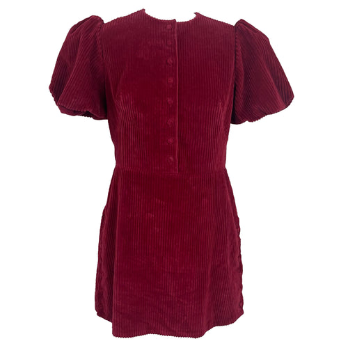 The Vampire's Wife £559 Red Corduroy Mini Dress M