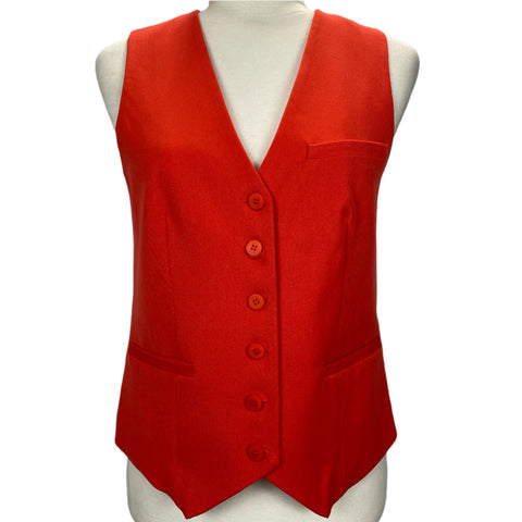 Staud Brand New £215 Orange Waistcoat S