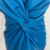 Safiyaa Blue Satin Twist Vest XS/S