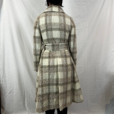 Acne Studios_Cream Check Alpaca & Mohair Belted Coat XXS