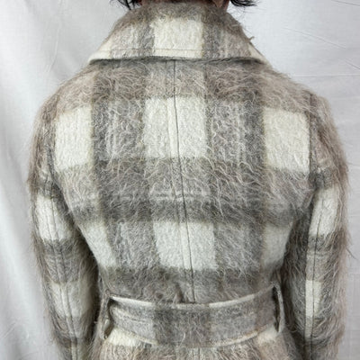 Acne Studios_Cream Check Alpaca & Mohair Belted Coat XXS