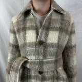 Acne Studios_Cream Check Alpaca & Mohair Belted Coat XXS