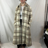 Acne Studios_Cream Check Alpaca & Mohair Belted Coat XXS