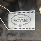Prada Brand New Black Thick Wool Bow Detail Jacket XS