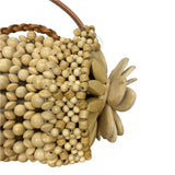 Aranaz Brand New £275 Cream Beaded Shoulder Bag