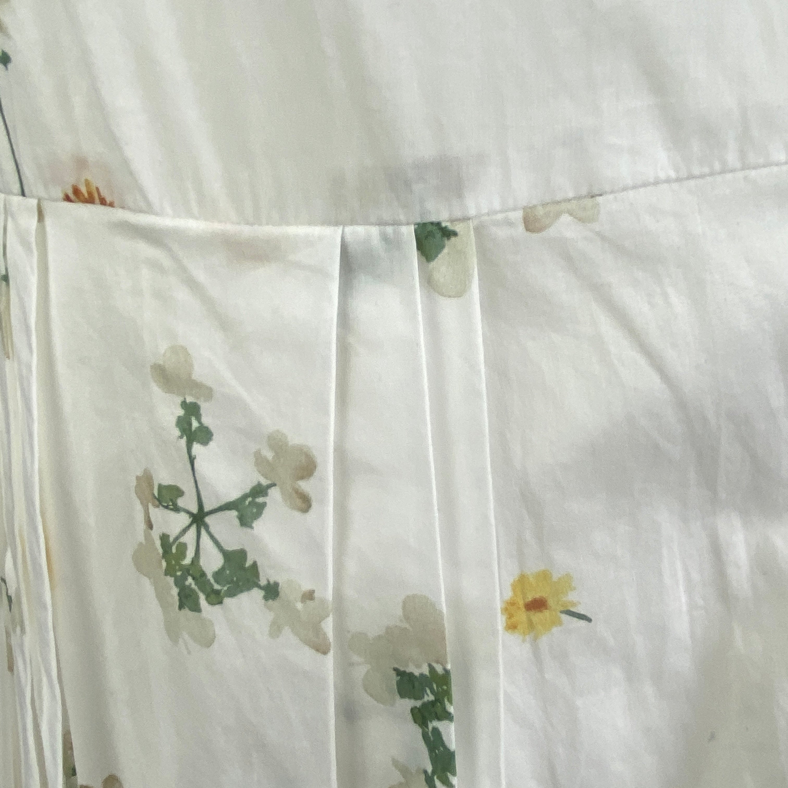 Weekend Max Mara Cream Garden Party Midi Dress XS