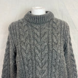 Cecilie Bahnsen £795 Grey Cable Knit Bow Back Sweater XS/S