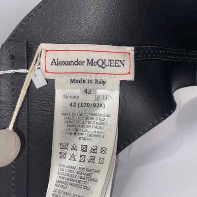 Alexander McQueen Brand New £1278 Black Leather Corset Belt S