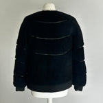 Paul & Joe Black Sheepskin Zippered Jacket XS