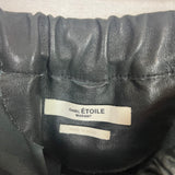 Isabel Marant Etoile Black Lambskin Leather Trousers S