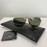 Celine £390 Angular Gold Aviator Sunglasses