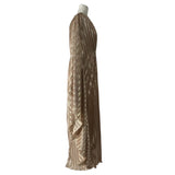 Simkhai Brand New £650 Desert Gold Plisse Kaftan Dress M