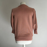 Roksanda Rose Pink Wool Rosette Sweater L