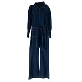 Rock The Jumpsuit Brand New Blue Denim Jumpsuit S