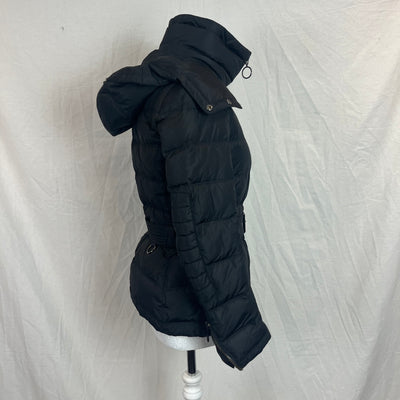 Belstaff £350 Black Hooded Puffer Coat XS