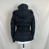 Belstaff £350 Black Hooded Puffer Coat XS