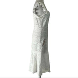 Anna Mason White Broderie Anglais Dress XS