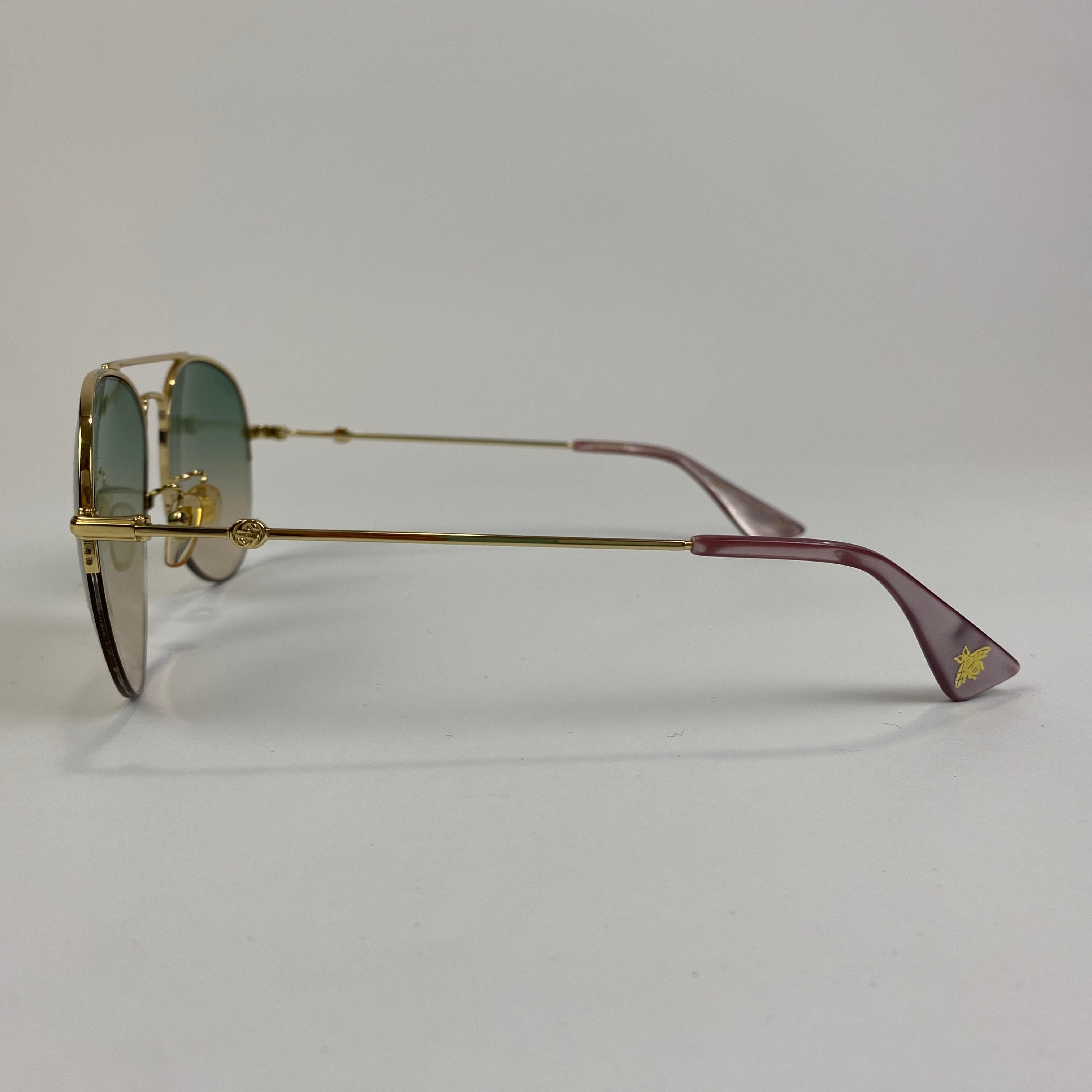 Gucci Gold Aviator GG0107S Sunglasses