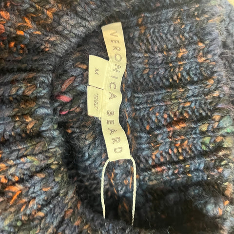 Veronica Beard Brand New Shades of Blue Wool Mix Sweater M