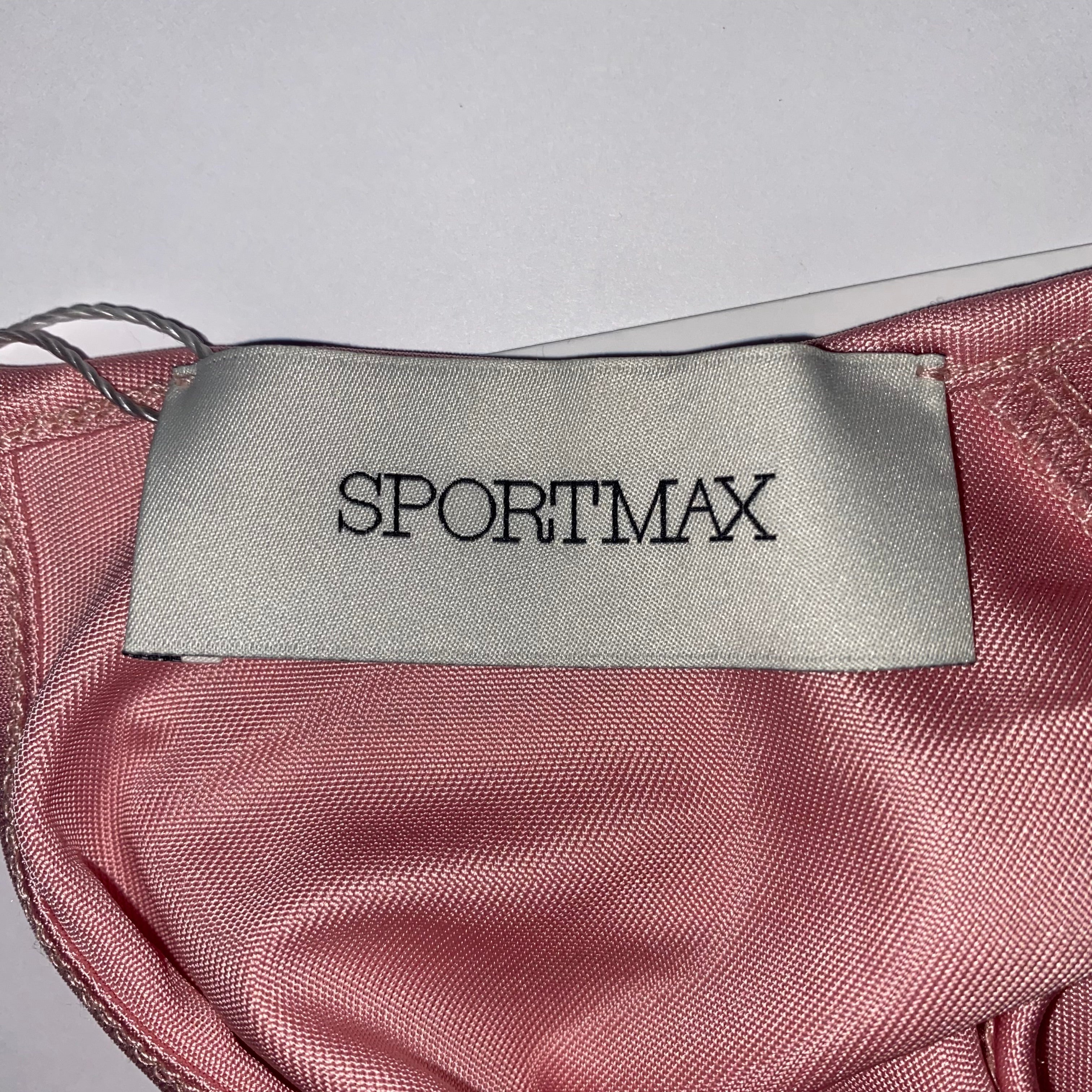 Sportmax £383 Pink Crystal Studded Turtleneck Top S