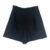 Carolina Herrera Brand New £500 Black Wool High Waisted Shorts XXS