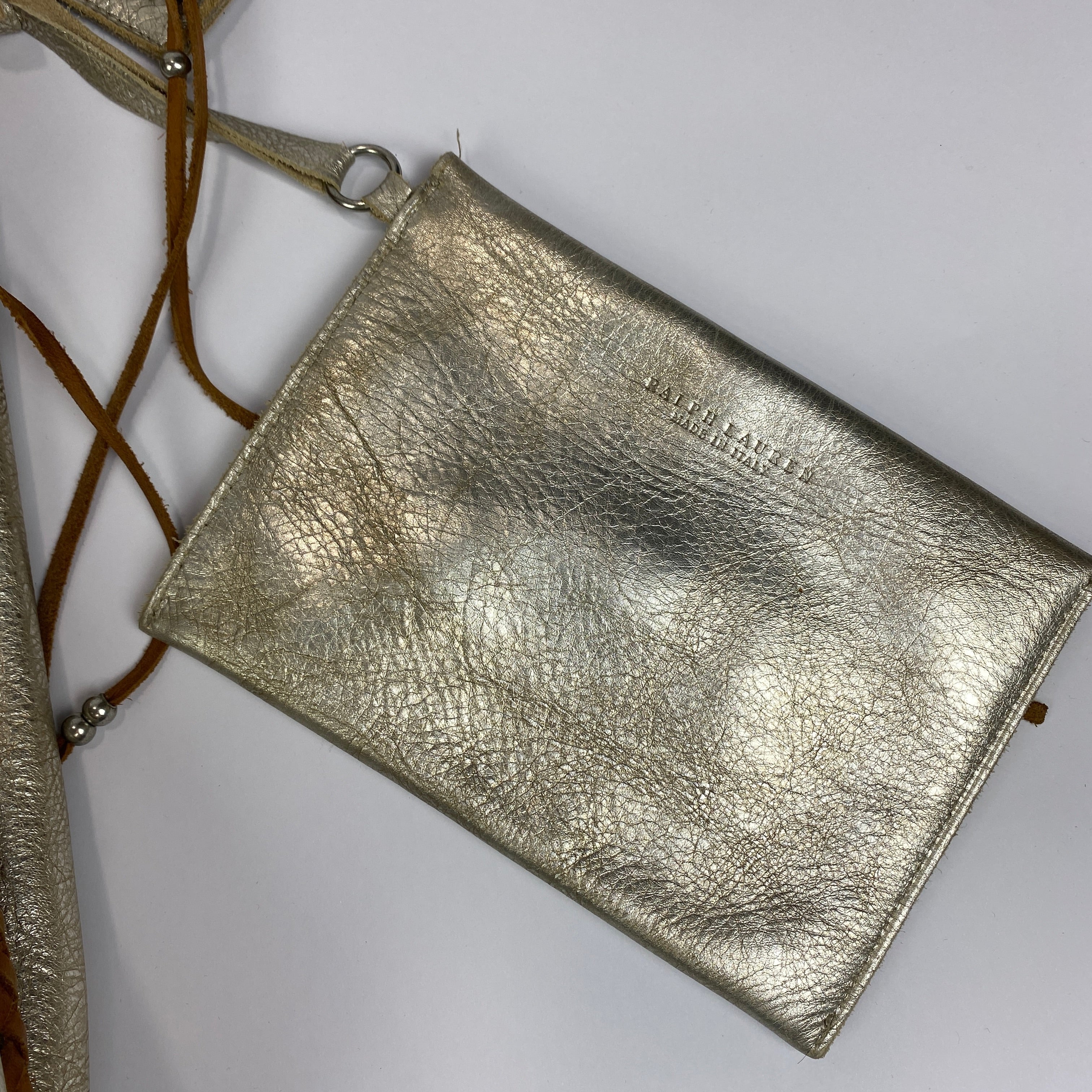 Ralph Lauren Collection £3000 Gold Leather Hobo Shoulderbag