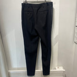 Saint Laurent Brand New Black Wool Tapered Tuxedo Pants S