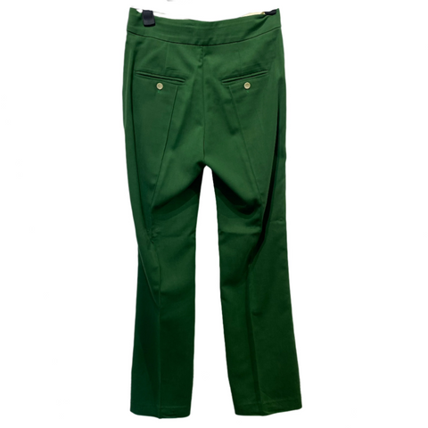 Isabel Marant £495 Emerald Green Sorokia Straight Pants XS