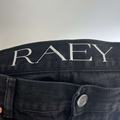 Raey Brand New Black Hi-Rise Wide Leg Jeans 28