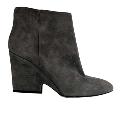 Jimmy Choo Grey Suede Wedge Heel Ankle Boots 39