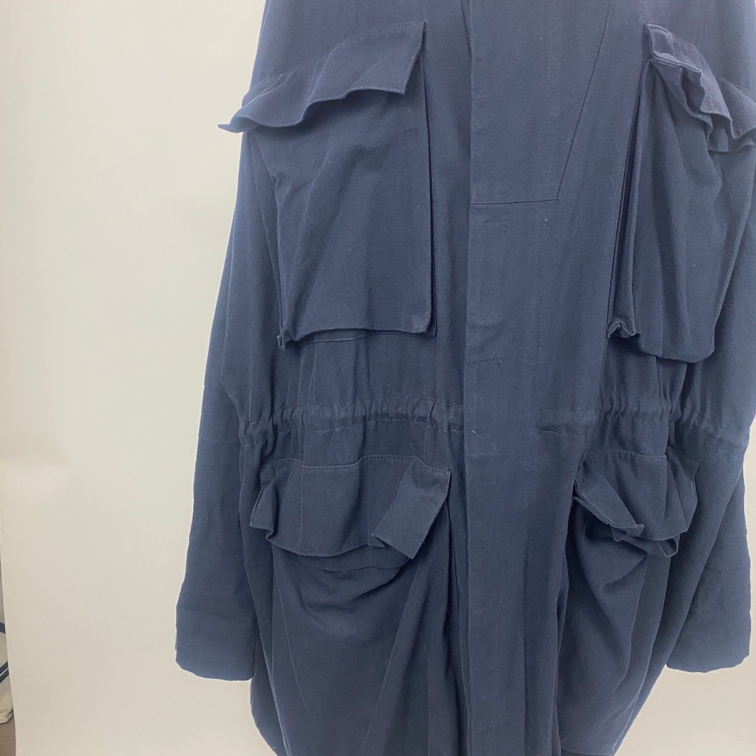 Raey £695 Navy Cotton & Wool Oversized Parka M/L/XL/XXL