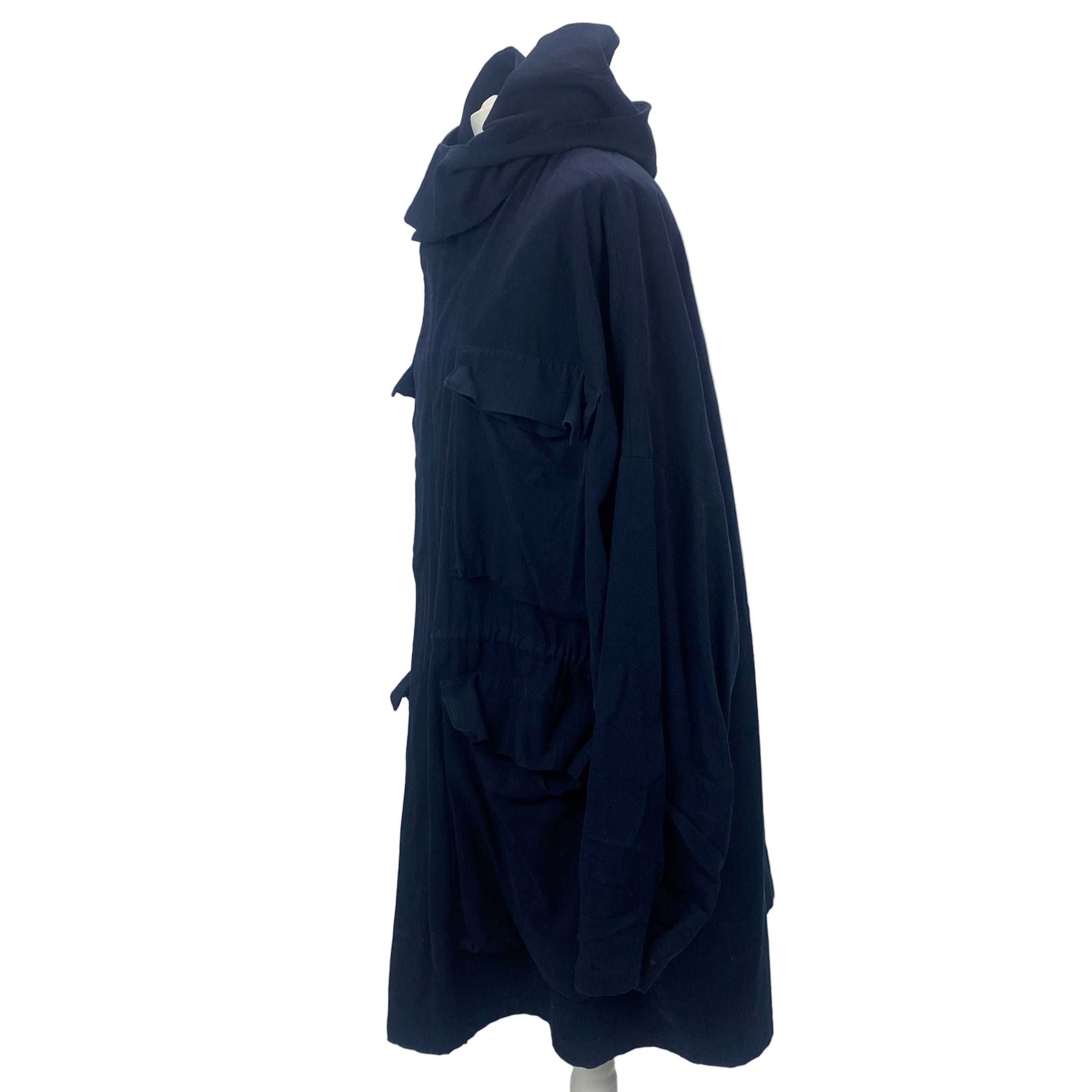 Raey £695 Navy Cotton & Wool Oversized Parka M/L/XL/XXL