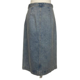 Khaite £400 Vintaged Denim Straight Skirt 29