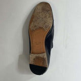 Celine Black Leather  Brogue Loafers  38