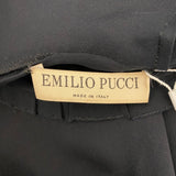 Emilio Pucci Black Silk Chiffon Turtleneck Tunic XXS