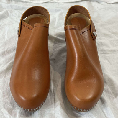 Isabel Marant Brand New Cinnamon Leather Clogs 38