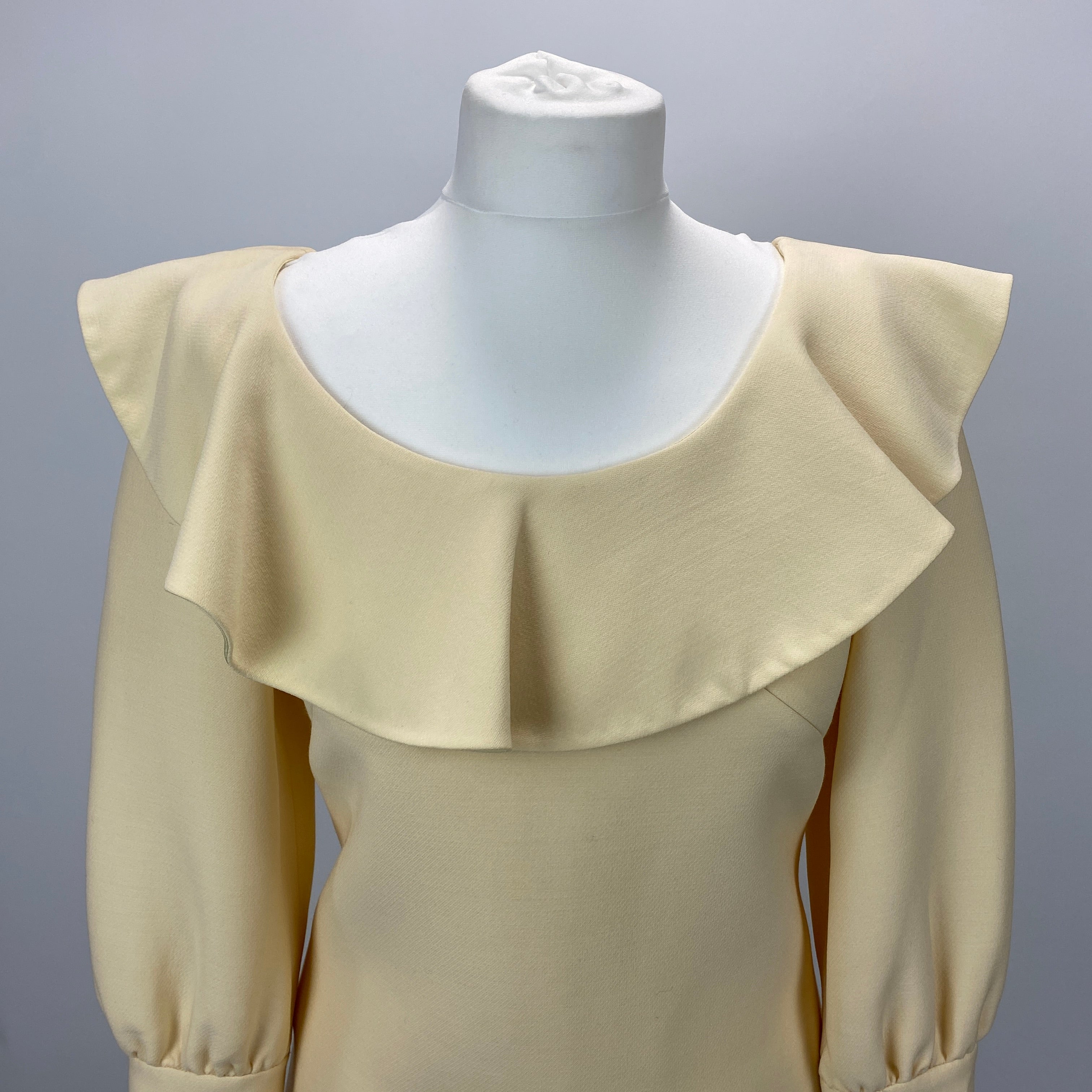 Miu Miu £2300 Vanilla Silk & Wool Mini Dress XS