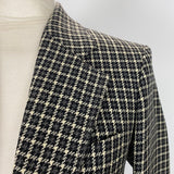 Celine Phoebe Philo New Grey Check Wool Classic Blazer XS