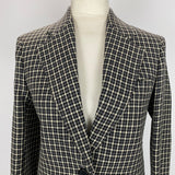 Celine Phoebe Philo New Grey Check Wool Classic Blazer XS