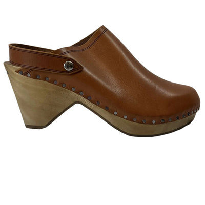 Isabel Marant Brand New Cinnamon Leather Clogs 38