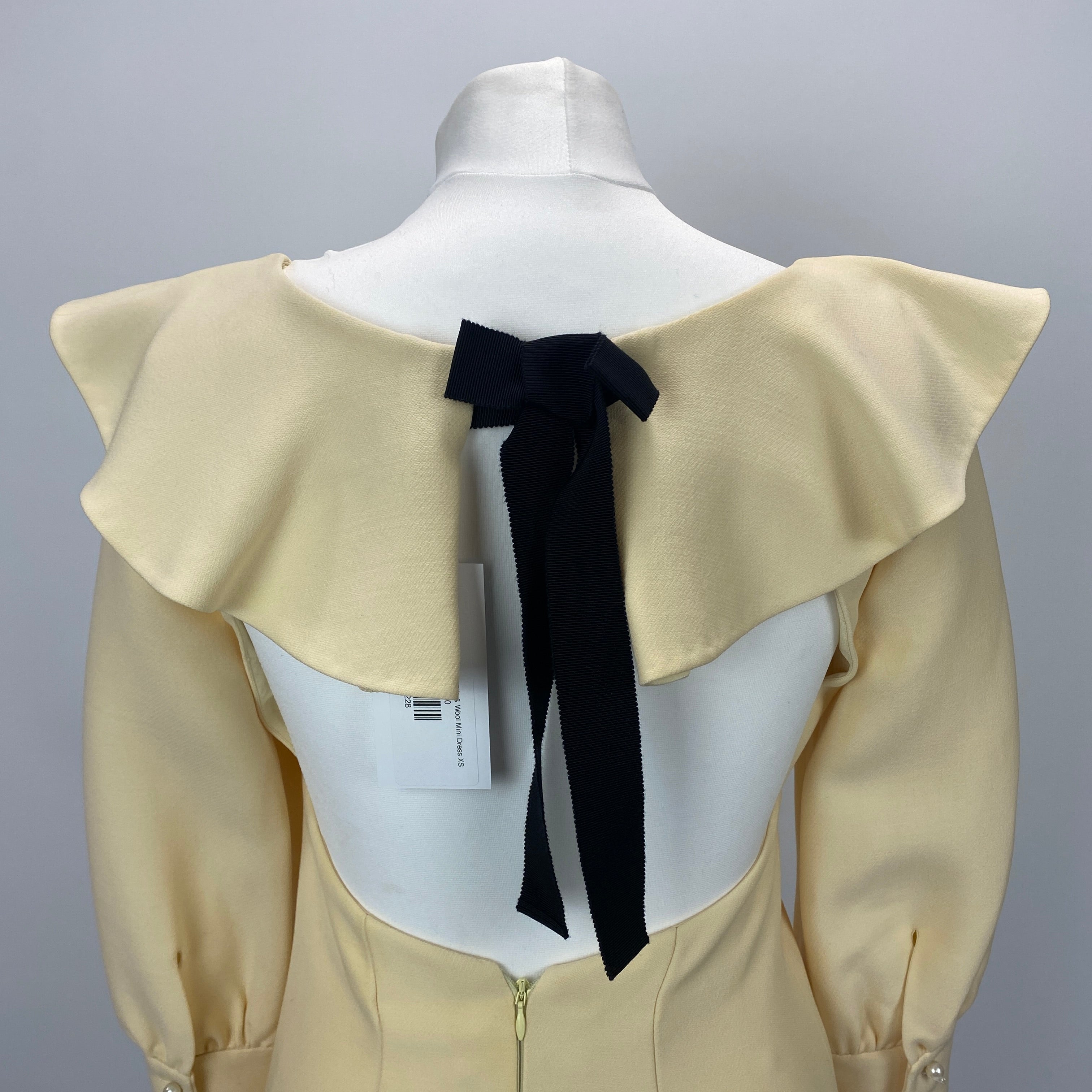 Miu Miu £2300 Vanilla Silk & Wool Mini Dress XS