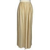 Gucci £1250 Cream & Gold Wool Knit Sunray Maxi Skirt M