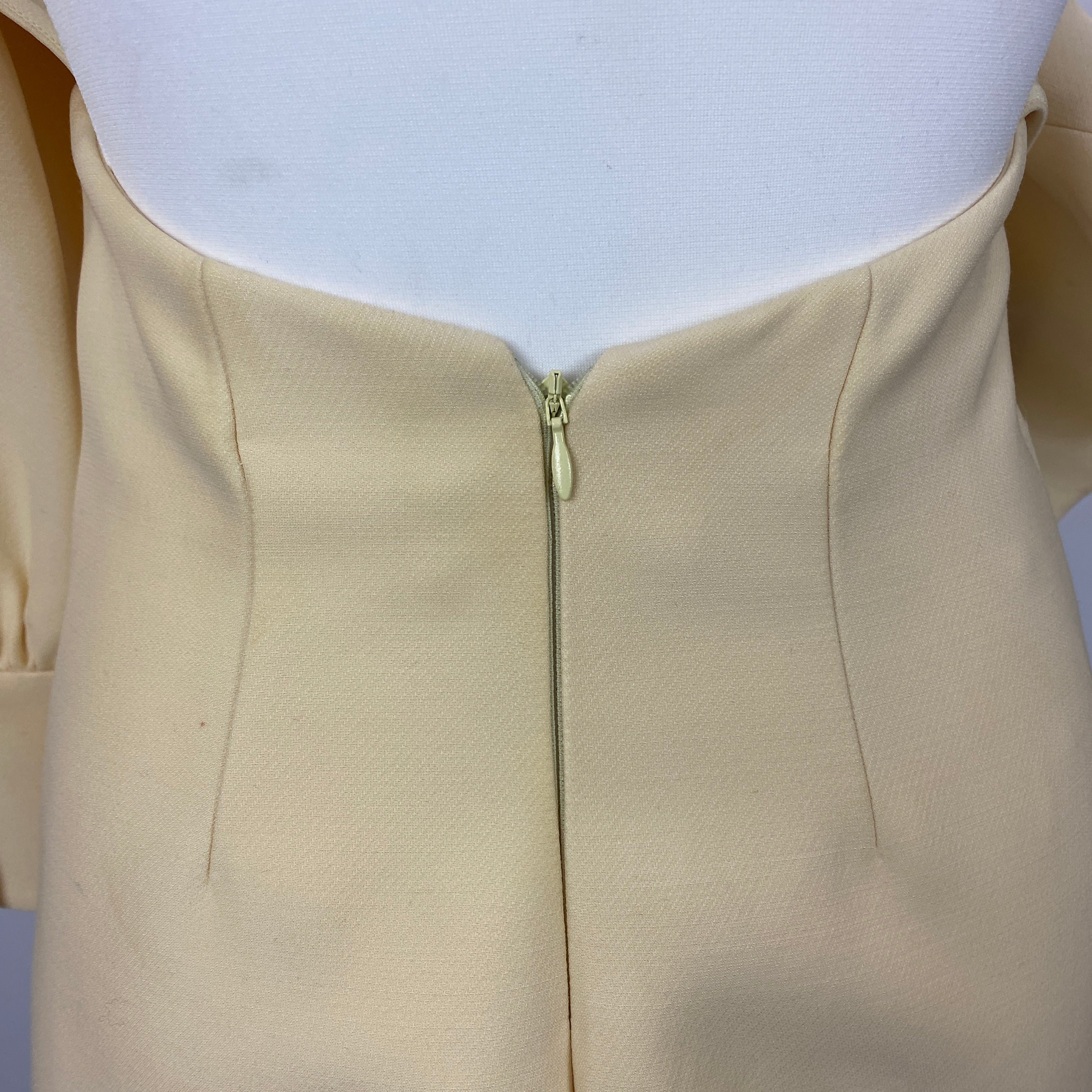 Miu Miu £2300 Vanilla Silk & Wool Mini Dress XS