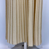 Gucci £1250 Cream & Gold Wool Knit Sunray Maxi Skirt M