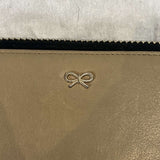 Anya Hindmarch Vanilla Leather Large Zippered Wallet