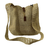 Saint Laurent Brand New £1350 Crochet Raffia Hobo Bag